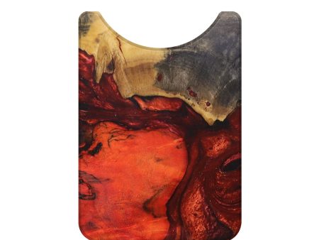 Live Edge Wood+Resin Wallet - Trent (Red, 678240) on Sale