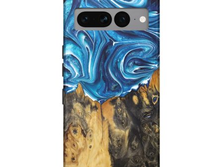 Pixel 7 Pro Wood+Resin Live Edge Phone Case - Kendrick (Blue, 679124) Online