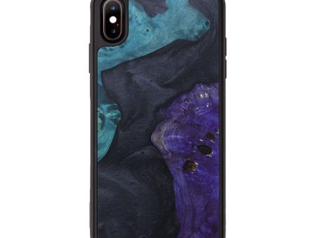 iPhone Xs Max Wood+Resin Phone Case - Gerald (Pure Black, 677867) Discount