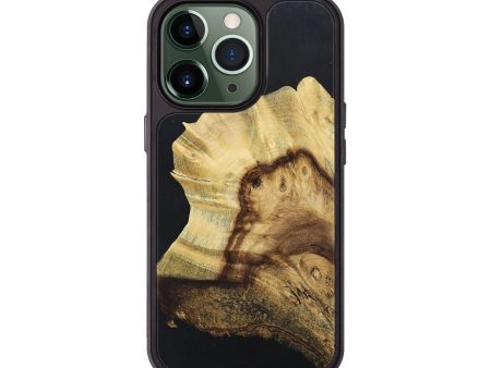 iPhone 13 Pro Wood+Resin Phone Case - Mason (Pure Black, 677854) Online