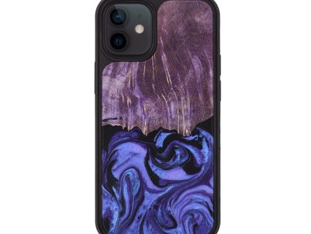 iPhone 12 Wood+Resin Phone Case - Dora (Purple, 680403) Supply