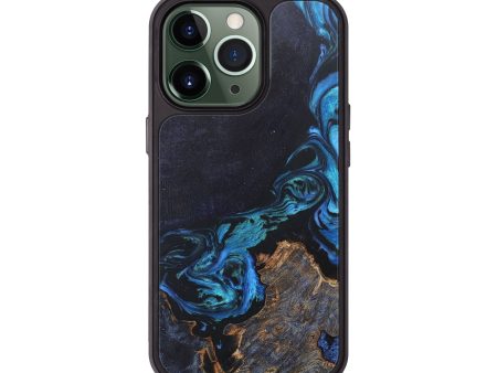 iPhone 13 Pro Wood+Resin Phone Case - Kizzy (Blue, 679343) Hot on Sale