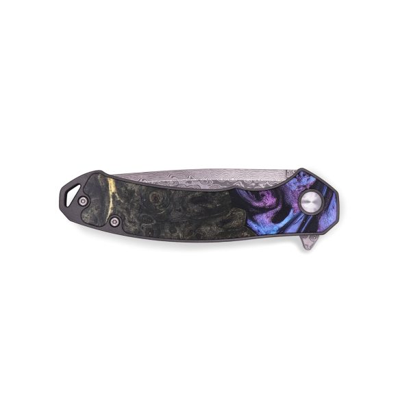 EDC Wood+Resin Pocket Knife - Vivian (Purple, 678929) Online Hot Sale