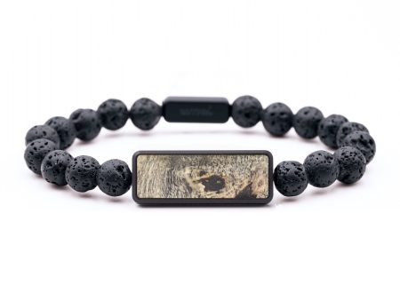 Lava Bead Wood+Resin Bracelet - Antoine (Wood Burl, 682370) For Discount