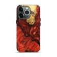 iPhone 13 Pro Wood+Resin Live Edge Phone Case - Christopher (Red, 678201) Cheap