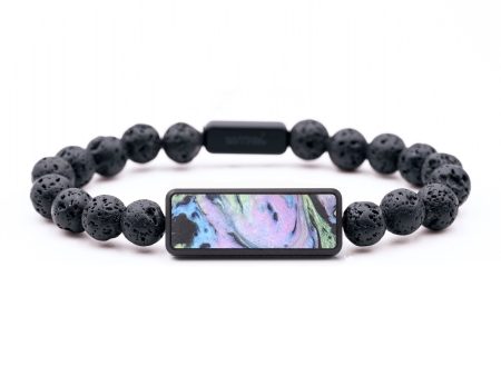 Lava Bead ResinArt Bracelet - Erma (Purple, 679936) Online Hot Sale