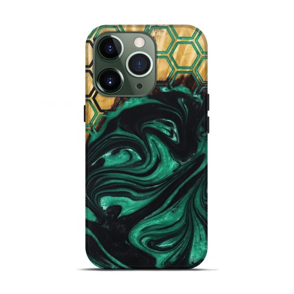 iPhone 13 Pro Wood+Resin Live Edge Phone Case - Julissa (Pattern, 681839) Fashion