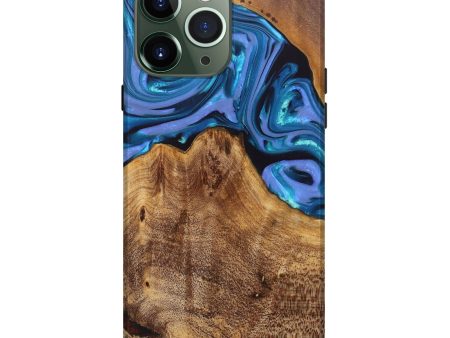 iPhone 13 Pro Max Wood+Resin Live Edge Phone Case - Kade (Blue, 681860) Sale