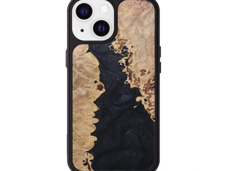 iPhone 13 Wood+Resin Phone Case - Antonio (Pure Black, 679456) Online