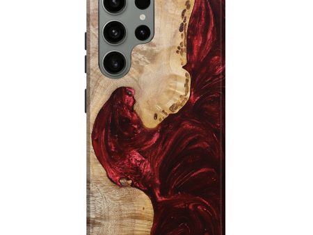 Galaxy S23 Ultra Wood+Resin Live Edge Phone Case - Juan (Red, 680570) Online