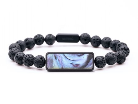 Lava Bead ResinArt Bracelet - Delilah (Purple, 679948) For Sale