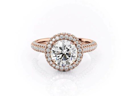 The Kylie Set With A 2.5 Carat Round Moissanite For Cheap