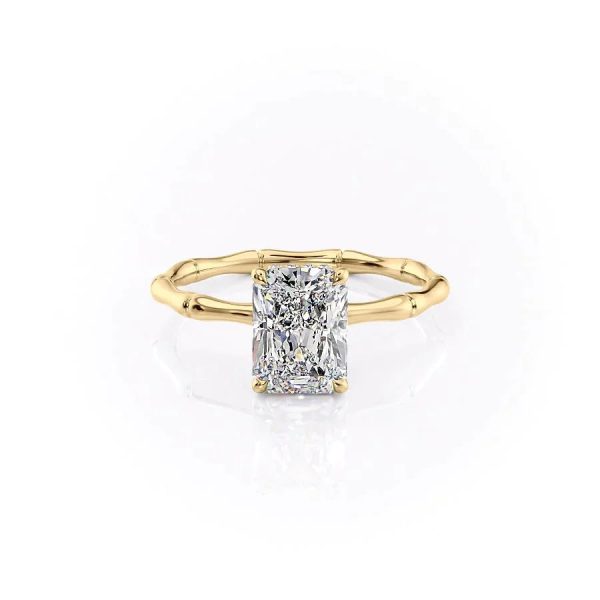 The Eve Set With A 4.5 Carat Radiant Moissanite Hot on Sale