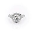 The Kylie Set With A 2 Carat Round Moissanite Online Hot Sale