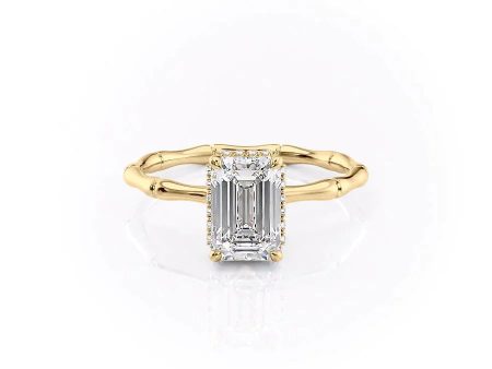 The Eve Set With A 2.5 Carat Emerald Moissanite Online Hot Sale