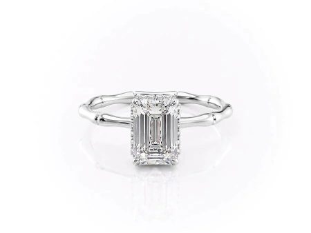 The Eve Set With A 3 Carat Emerald Moissanite Hot on Sale