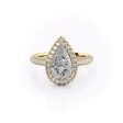 The Kylie Set With A 1.5 Carat Pear Moissanite For Cheap